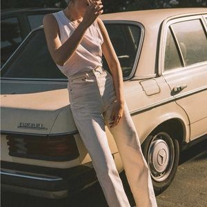 NWOT White Catherine Jeans